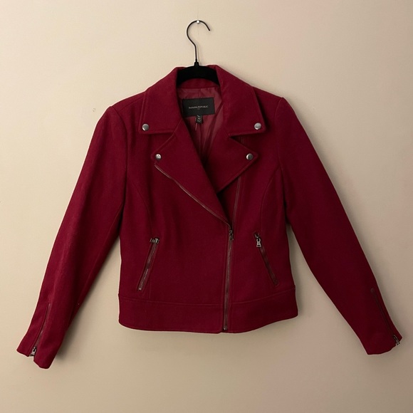 Banana Republic wool moto jacket. - Picture 1 of 5
